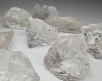 Raw Brazilian Clear Quartz Crystal, Raw Polished Quartz, Harmony stone, Grounding stone, Clarity stone, Choose your Crystal