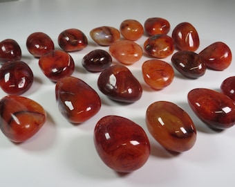 Carnelian Palm Stone, Vibrant Healing Crystal