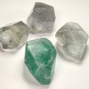 Green Fluorite Crystal Free Forms, Green Fluorite Gushers, Fluorite Gemstones, Generator Crystal