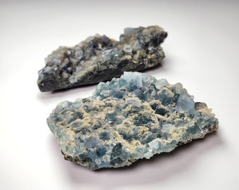 Raw Blue Fluorite Gemstone Specimens, Teal Fluorite Specimen, Protection Crystal, Balance Stone, Raw Teal Fluorite Crystal,Fluorite Crystal