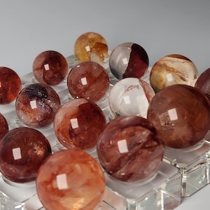 Fire Quartz Sphere, Hematoid Quartz, Choose your Crystal, Fire Quartz Gemstone Spheres, Quartz, Self Esteem Gemstone, Yellow Hematoid Sphere