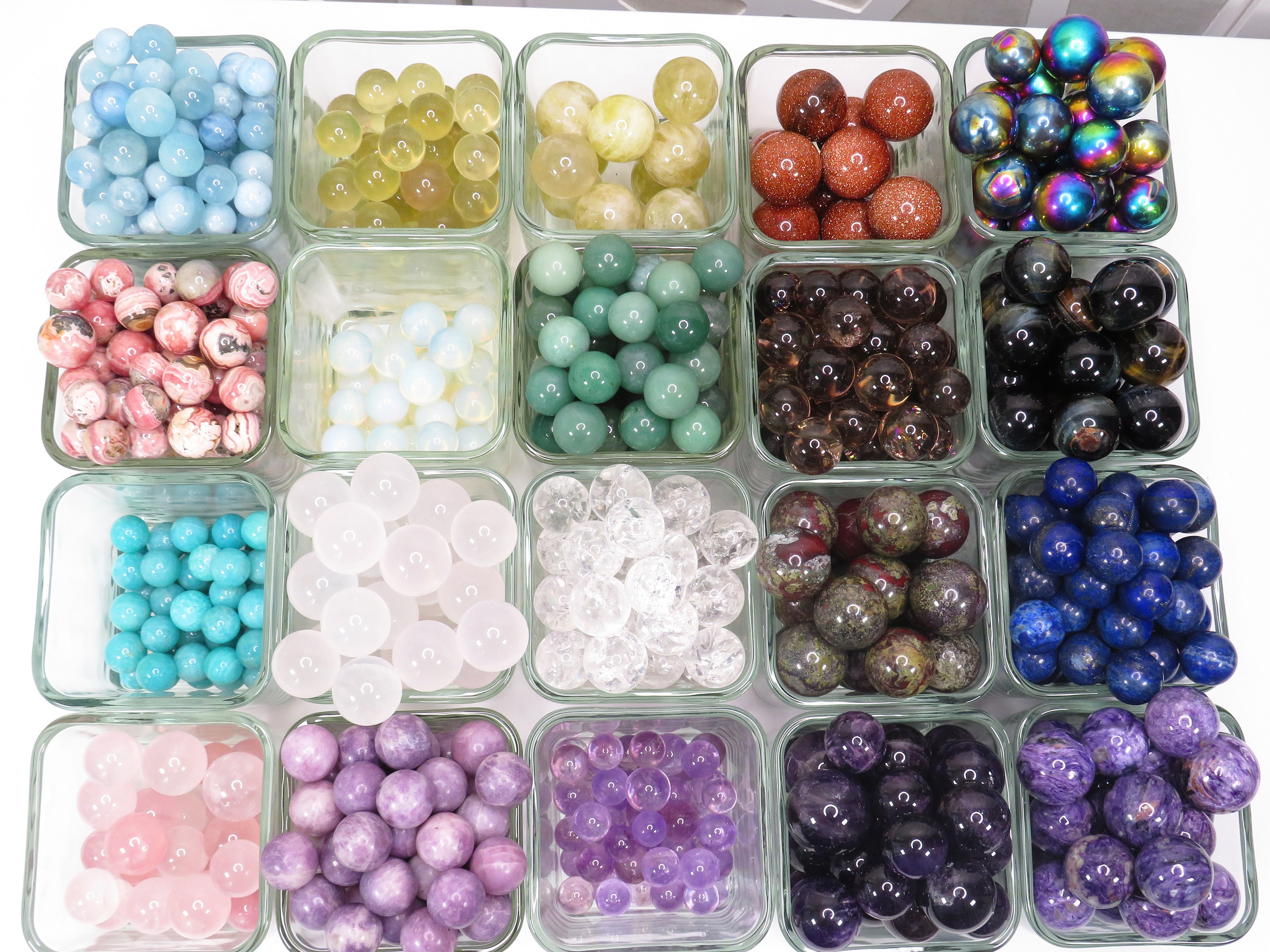 Crystal Spheres Mini Crystal Spheres Small Gemstone Spheres Etsy UK