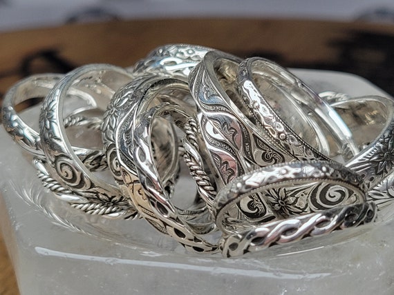 Pure Silver Ring, Silver Band, No tarnish Silver Band,Handmade Silver Band, Handmade Silver Ring, .999 Pure Silver, Thumb Ring, Wedding band