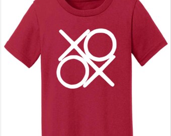 XOXO Toddler Tee. Boys Valentine Shirt. Graphic Toddler Tee. Valentines Day Shirt