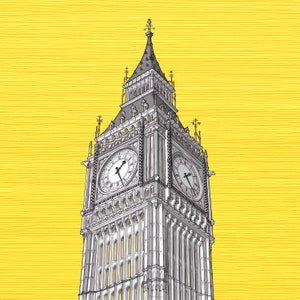 Big Ben Art Print - London Artwork, UK Architecture