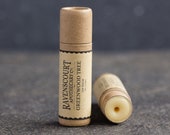 Bálsamo Labial Vegano 'Greenwood Tree' - Perfumado con menta y limón. Bálsamo Labial Vegano Sin Plástico, Compostable, Reciclable, Cero Residuos