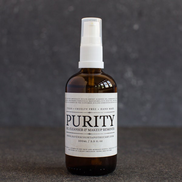 Purity -  Facial Cleanser | Natural Vegan Face Wash & Makeup Remover - Choose Your Own Scent. Low Waste Skincare.