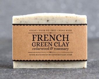 French Green Clay Handmade Vegan Soap