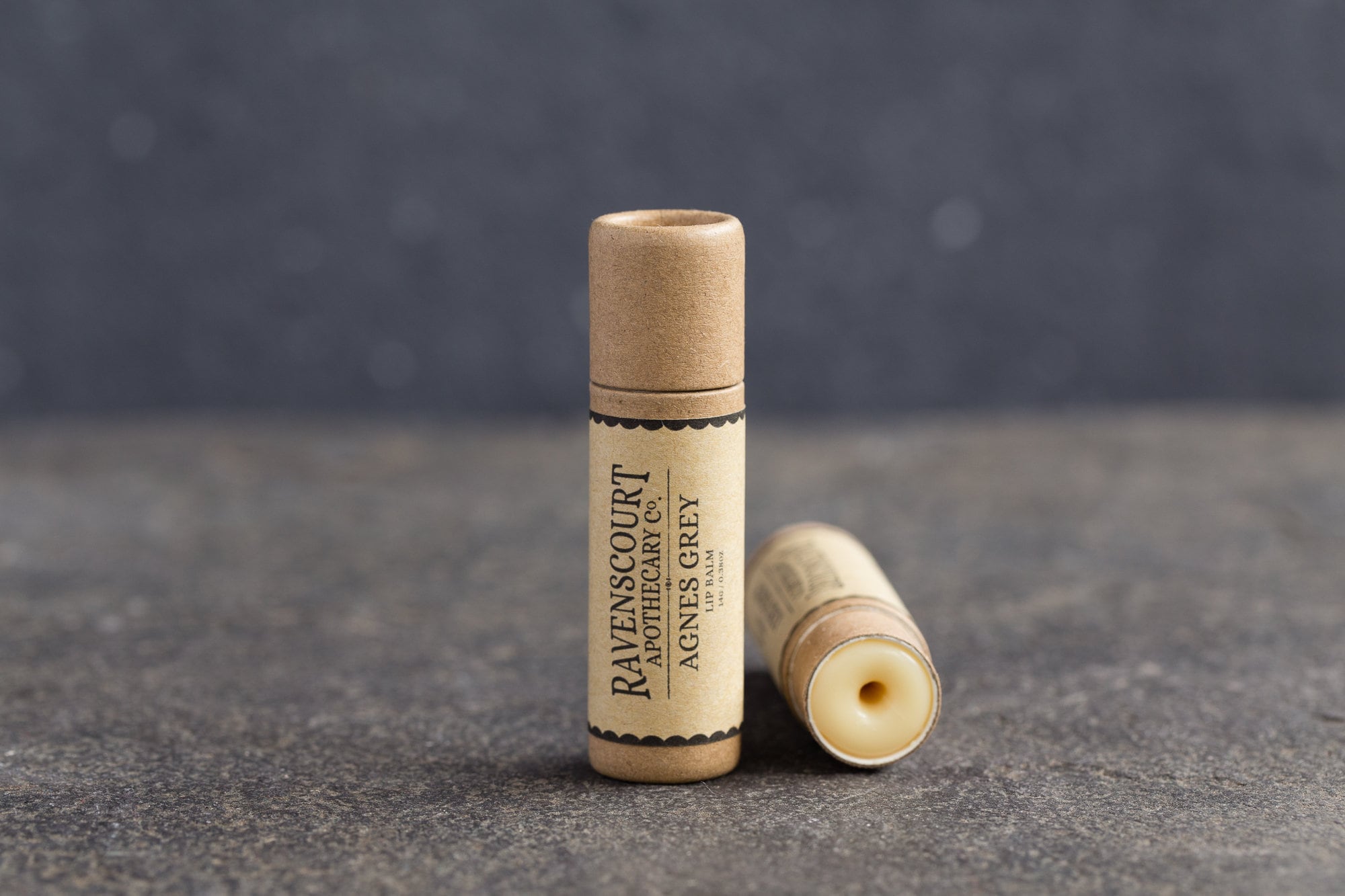 Vegan Lip Balm  "Agnes Grey" - Scented with Bergamot. Plast…