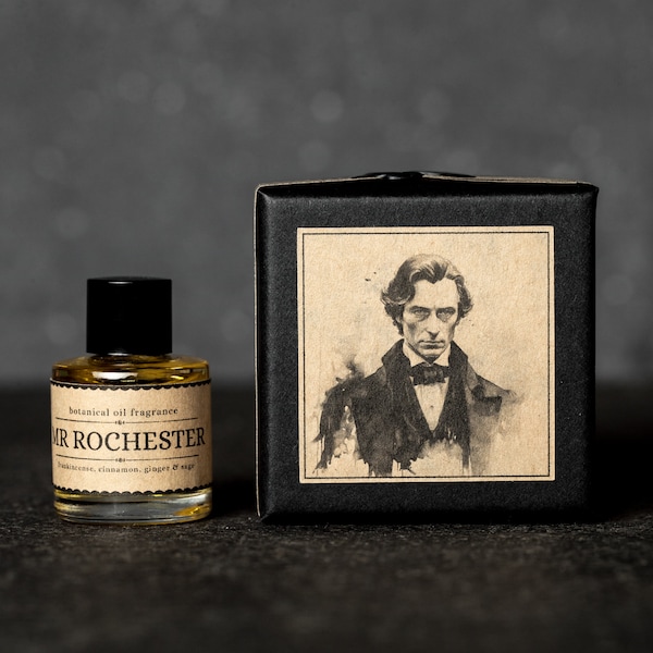 Men's Cologne "Mr Rochester" - Pepper, Cinnamon, Frankincense, Ginger & Sage. Natural Botanical Fragrance For Men. 10 ml