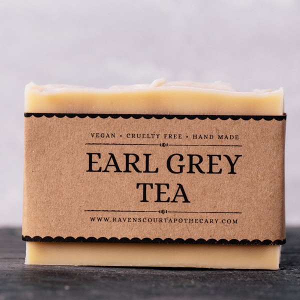 Earl Grey Tea Soap | Vegan Soap - All Natural Palm Oil Free Handmade Soap.