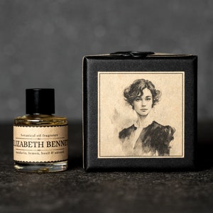 Elizabeth Bennet Perfume - Basil, Anise, Mandarin. Natural Vegan Fragrance For Women