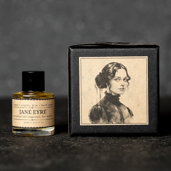Jane Eyre Perfume - Rose, Bergamot, Clary Sage. Natural Vegan Fragrance for Women