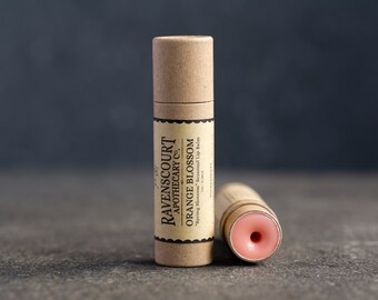 Lip Balm "Orange Blossom" - Zero Waste Vegan Lip Balm in Plastic Free Packaging
