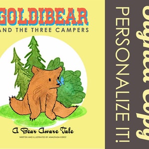 Taschenbuch signiert: Goldibear und die drei Camper, A Bear Aware Tale