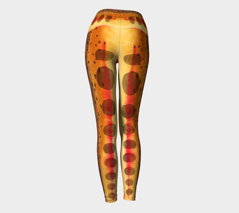 Golden Trout Yoga Leggings California State Fish Fly Fishing Native Trout image 4