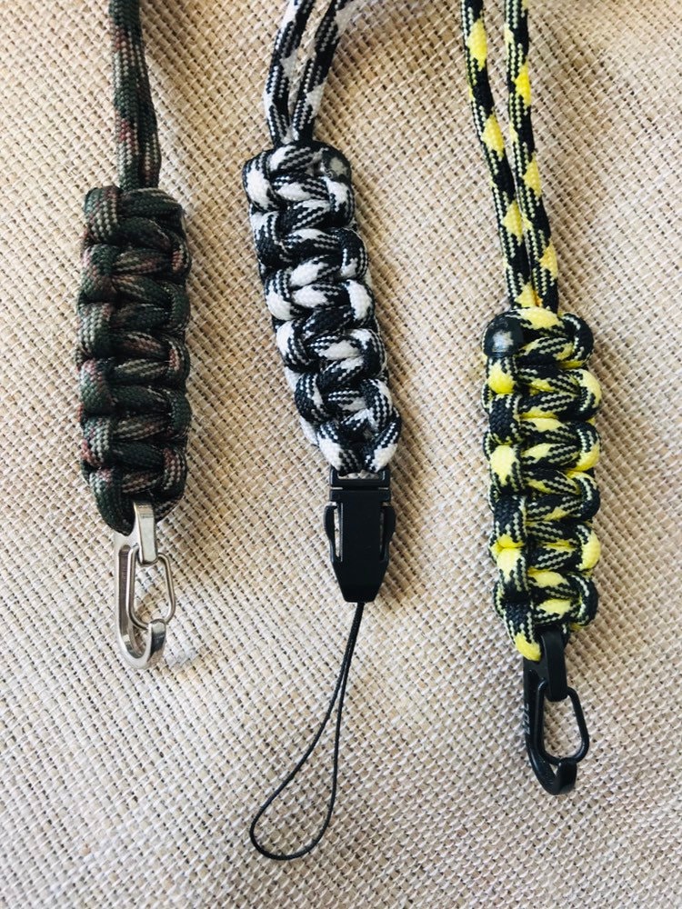 Custom Paracord Lanyard Keychain, Phone Holder, ID Lanyard, Etsy