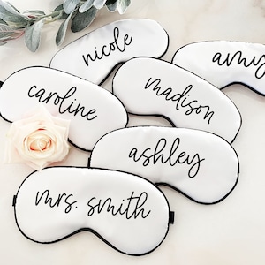 Personalized Bridesmaid Gift Ideas Custom Sleep Mask with name for Bridesmaid Gift Ideas Personalized Holiday Gifts for Friends (EB3311P)