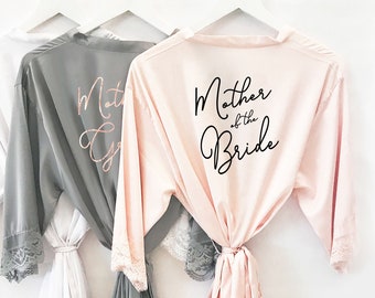 Mother of the Bride Robe Mother of the Groom Robe Mother of the Bride Gift from Daughter Mother of Bride Gift Ideas Lace Robe (EB3260WD)