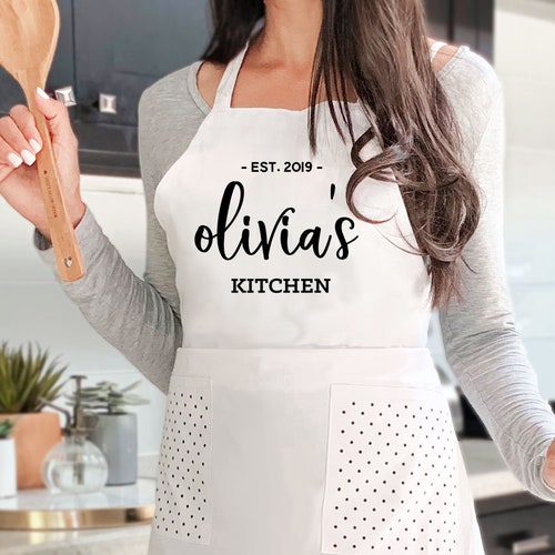 Personalized Aprons Baking Apron Apron for Women Etsy