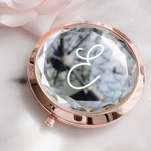 Personalized Bridesmaid Gifts Unique Monogram Gifts for Her Personalized Gifts for Women Compact Mirror Monogrammed Gift Ideas (EB3341M)