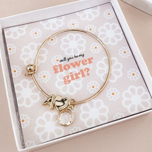 Flower Girl Bracelet Personalized Flower Girl Gift Ideas Jewelry Flower Girl Gift Ideas Child Bracelet (EB3154GFL) Little Girl Bracelet