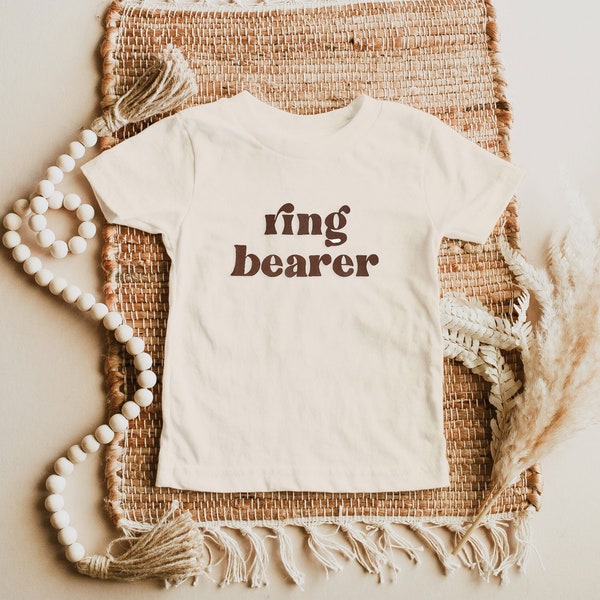 Ring Bearer Shirt Bridal Party Gift Ring Bearer Tshirt Ring Bearer Proposal Gift Idea - (EB3161RB) RING BEARER SHIRT