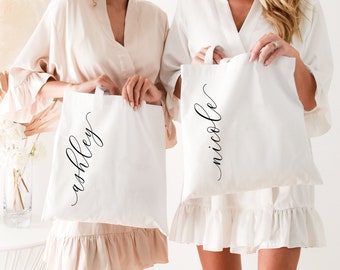 Personalized Tote Bags for Bridesmaid Gift Bag Bridesmaid Tote Bag Bachelorette Party Gift Bags (EB3216VTP)