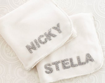 Personalized Blankets for Women Custom Name Blanket Bridesmaid Winter Holiday Gifts for Women Friends Christmas Gift Idea  (EB3454SQP)