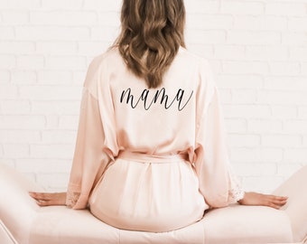 Mama Robe - Baby Shower Gift for New Mom Gift - Maternity Robe Hospital Gown Mom to Be Mommy To Be Gift Maternity Gown (EB3260P)