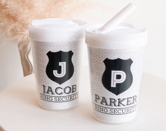 Ring Bearer Gift Ideas Ring Security Badge Cup Ring Bearer Tumbler Ring Bearer Sippy Cup Ring Bearer Cup Ring Bearer Water Bottle (EB3158RB)