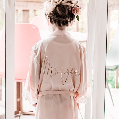 Personalized Girls Robes Personalized Flower Girl Robes Etsy