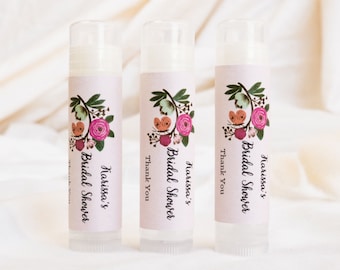 Rustic Bridal Shower Favors Unique Wedding Favors Lip Balm Wedding Favors Lip Balm Favors Wedding Chapstick Favors (EB3031MP) - set of 16|