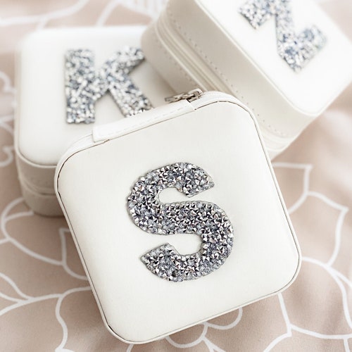 Personalized Jewelry Box Monogram Travel Jewelry Box Etsy
