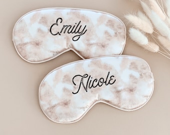 Tie Dye Sleep Masks - Bachelorette Party Favors Personalized Bridesmaid Sleep Mask Tie Dye Gifts for Women Holiday Gift Ideas (EB3311TDY)