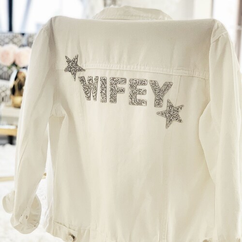 Wifey Embroidered Baseball Cap For Bride - White Cotton Twill, Adjustable Buckle, Honeymoon & Bridal Gift