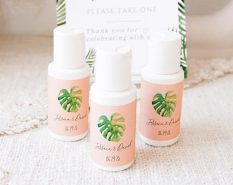 Beach Wedding Favours - Personalized Sunscreen Favor - Beach Wedding Favor Ideas Beach Party Favors Custom Sunscreen (EB2030TPB) set of 12|