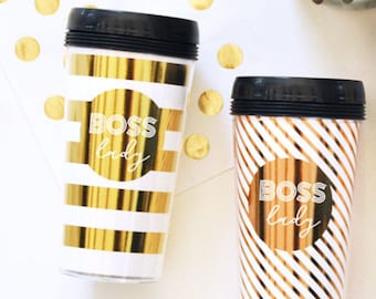 Gift for Boss Gift Girl Boss Lady Mug Tumbler Boss Boss Mug Travel Mug Tumbler Boss Christmas Gift for Mom Gift  (EB3135BSL)