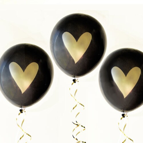 Black and Gold Wedding Shower Decorations Black and Gold Party Etsy