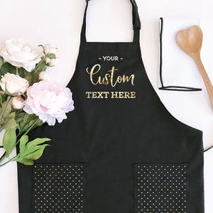 Kitchen Gifts for Her Hostess Gift Ideas Personalized Apron for Women Baking Gift Cooking Gift Custom Aprons Personalized EB3242CTW image 8