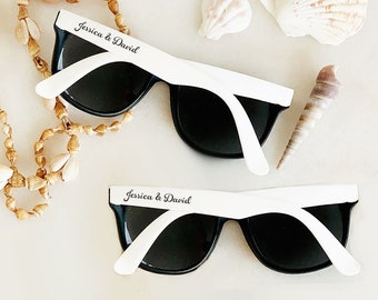 Beach Theme Wedding Favors Beach Theme Bridal Shower Favors Personalized Sunglasses Sunglass Favors  (EB3107) - SET of 24| Sunglasses