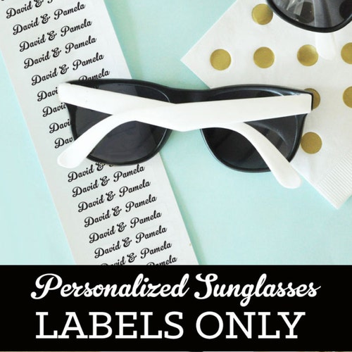Sunglasses LABELS ONLY EB3120 Set of 48 CLEAR Labels With Etsy