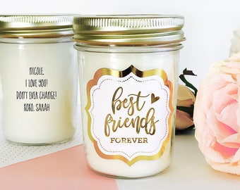 Best Friend Gift BFF Candle Best Friend Birthday Gift Best Friend Christmas Gift Bestie Gift (EB3178FT) Best Friend Candle