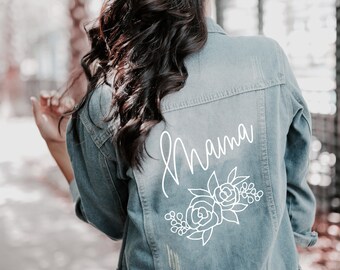 mama and babe denim jacket