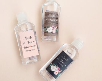 mini hand sanitizer baby shower favors
