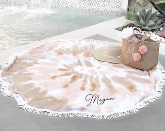 Round Beach Towel Etsy
