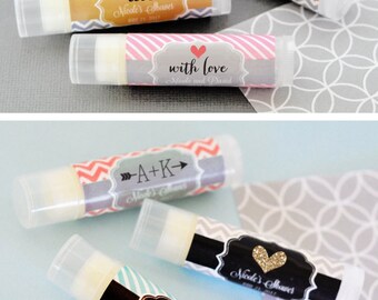 Rustic Bridal Shower Favors Unique Wedding Favors Lip Balm Etsy