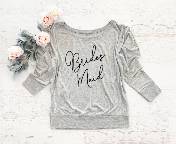 bridesmaid long sleeve shirts