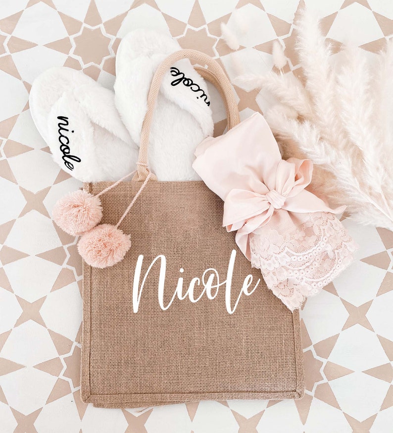 Cozy Slippers for Women Personalized Slippers with Names Bridesmaid Slippers Birthday Gifts for Friends Winter Gifts for Her EB3394P image 7