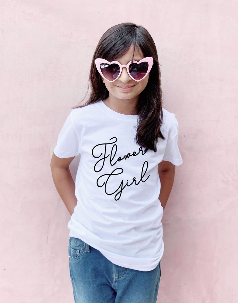 Flower Girl Shirt Flower Girl Tshirt Flower Girl Gift Flower Etsy